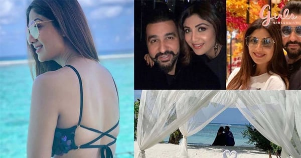 Shilpa Shetty & Hubby Enjoy Anniversary in Maldives