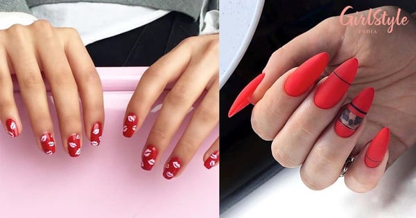 20 Ravishing Red Nails Inspiration For The Perfect Blend Of Hot And Sweet Look!