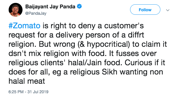 Screenshot from Twitter