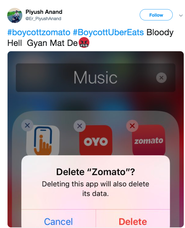 Screenshot from Twitter