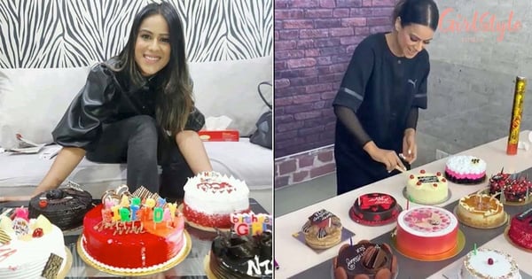 Actress Nia Sharma Is In A War With Cakes As She Celebrates Her 29th Birthday!!