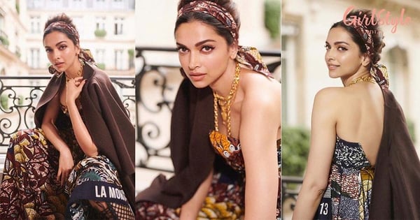 Deepika Padukone Owns Paris Fashion Week In A Classy Vintage Dress & We're In Love!