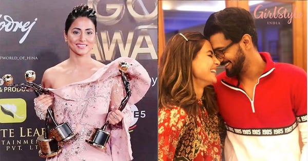 Actress Hina Khan Get Romantic Surprise From Her Beau Rocky For Winning Multiple Awards