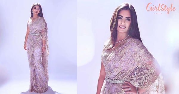 Isha Ambani's Lace Lilac Saree Is The Ultimate Definition Of Royalty