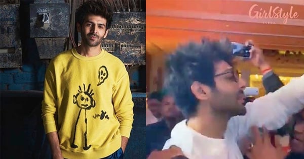 Heartthrob Kartik Aaryan Gets Mobbed By Fans As He Gatecrashes A Delhi Wedding