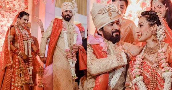 Kamya Punjabi Looks Vision In Her Red Bridal Attire As She Gets Married To Shalabh