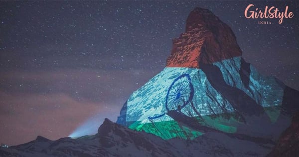 Proud Moment For India As National Flag Is Projected On The The Swiss Alps As A Sign Of Solidarity