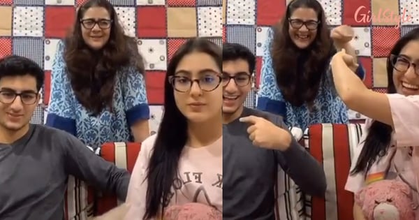 Sara Ali Khan Joins The New Trend, Answers Some Funny Questions With Her Mom & Brother