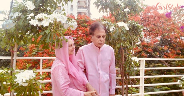 Evergreen Pic! Dilip Kumar And Saira Banu Twin In Pink