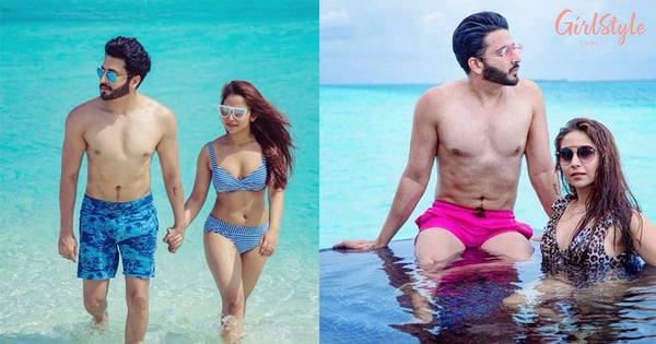 Kundali Bhagya Actor Dheeraj Dhoopar Enjoys With Wife Vinny Arora In Maldives On Their Wedding Anniversary