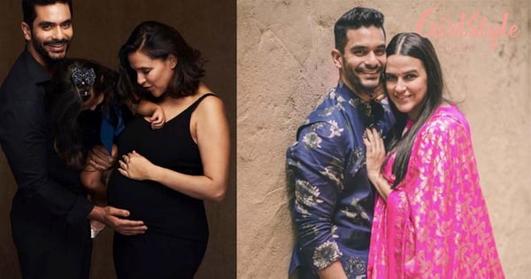 Neha Dhupia & Angad Bedi Announce Second Pregnancy With An Adorable Family Portrait & We Can't Keep Calm!
